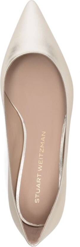 Stuart Weitzman Platte sandalen voor vrouwen Yellow Dames