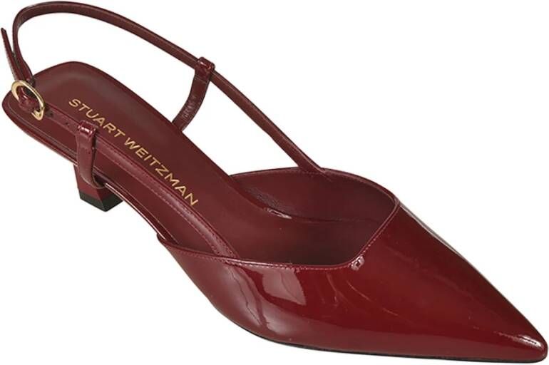 Stuart Weitzman Platte schoenen voor vrouwen Red Dames