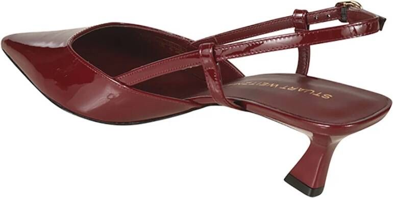 Stuart Weitzman Platte schoenen voor vrouwen Red Dames