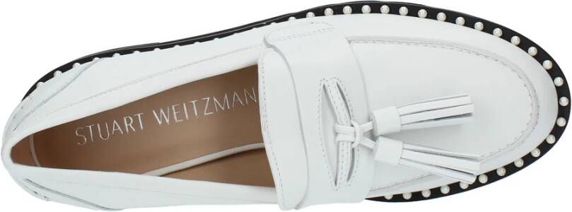 Stuart Weitzman Platte schoenen Wit White Dames