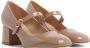 Stuart Weitzman Moderne Mary Jane Pomp Brown Dames - Thumbnail 2