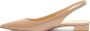 Stuart Weitzman Puntige Neus Slingback Hak Beige Dames - Thumbnail 3