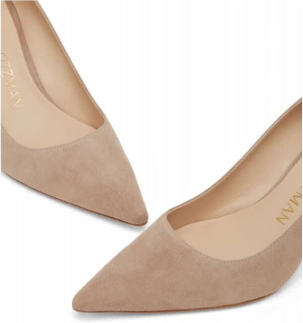 Stuart Weitzman Puntige Stiletto Hakken Collectie Spanje Beige Dames