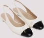 Stuart Weitzman Roomwit Leren Strik Sandalen White Dames - Thumbnail 3