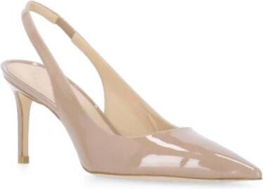 Stuart Weitzman Roze Leren Slingback Stiletto Hak Pink Dames