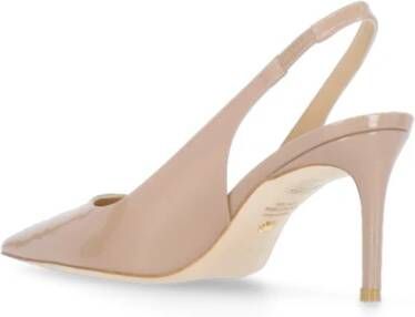 Stuart Weitzman Roze Leren Slingback Stiletto Hak Pink Dames