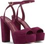 Stuart Weitzman Ryder II Platform Sandaal Blue Dames - Thumbnail 2