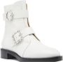 Stuart Weitzman Ryder Pearl Geo Gesp Laarzen White Dames - Thumbnail 5