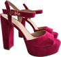 Stuart Weitzman Ryder Plateau Sandalen Pink Dames - Thumbnail 3