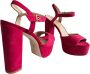 Stuart Weitzman Ryder Plateau Sandalen Pink Dames - Thumbnail 4