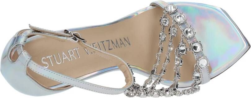 Stuart Weitzman Sandalen Zilver Multicolor Dames