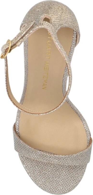 Stuart Weitzman Sandalettes met hak Nudist II Gray Dames