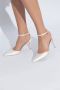 Stuart Weitzman Satijnen hoge hakken White Dames - Thumbnail 2