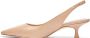 Stuart Weitzman Sculpturale Kitten Heel Slingback Pomp Beige Dames - Thumbnail 3