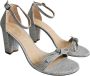 Stuart Weitzman Sprankelende Bow Sandalen Gray Dames - Thumbnail 2