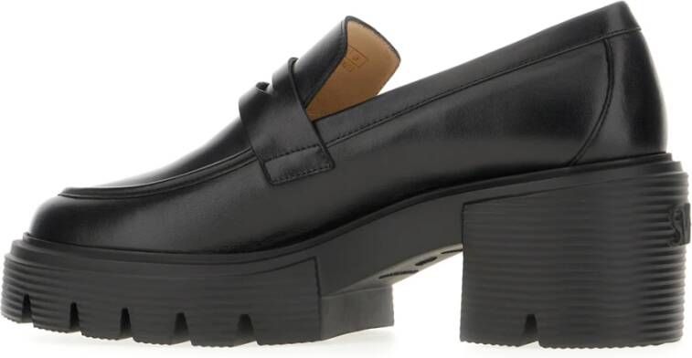 Stuart Weitzman Stijlvolle Loafers voor Vrouwen Black Dames