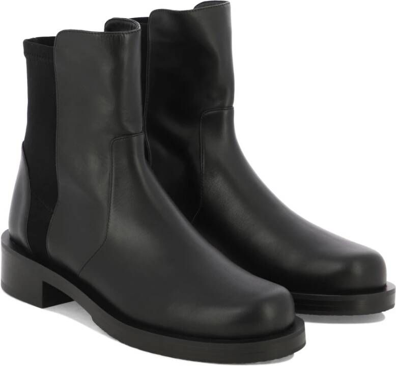 Stuart Weitzman Stoere Enkellaarzen Black Dames