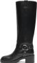 Stuart Weitzman Stoere Moto-geïnspireerde Kniehoge Laars Black Dames - Thumbnail 9