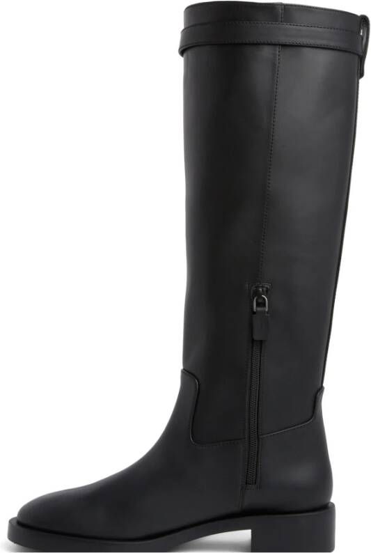 Stuart Weitzman Stoere Moto Kniehoge Hoge Laarzen Black Dames