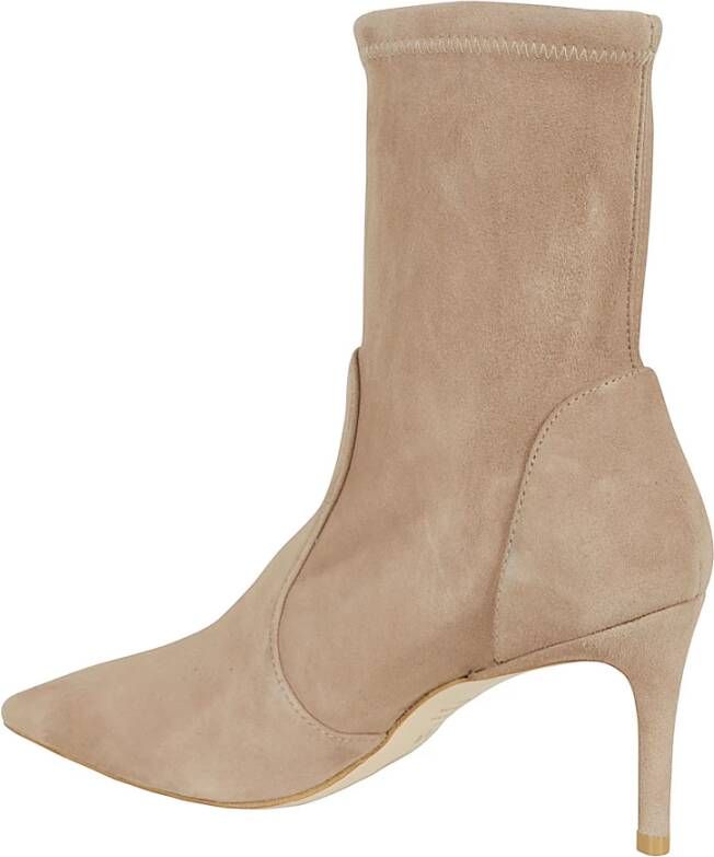 Stuart Weitzman Stretch Bootie Beige Dames