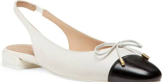 Stuart Weitzman Strik Slingback Platte Beige Dames