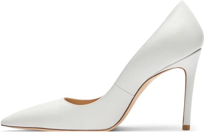 Stuart Weitzman Stuart 100 Pomp White Dames