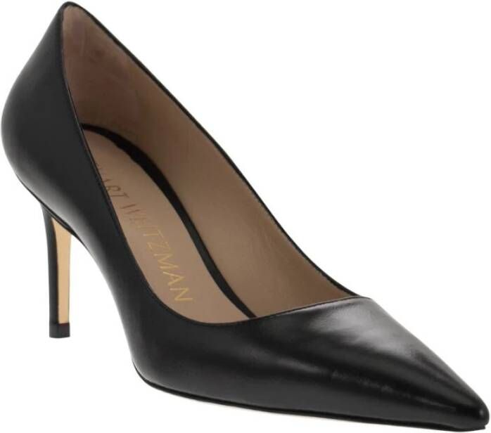 Stuart Weitzman Stuart 75 Leren décolleté Zwart Dames