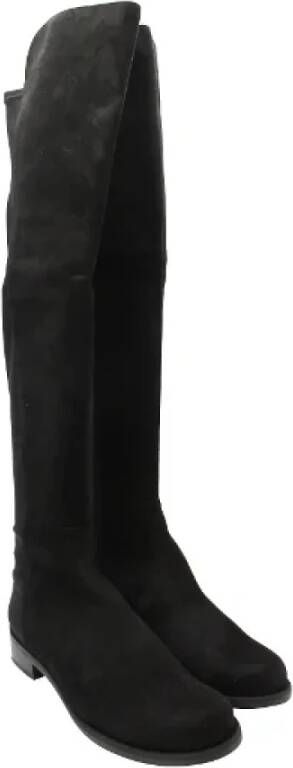 Stuart Weitzman Suede boots Black Dames