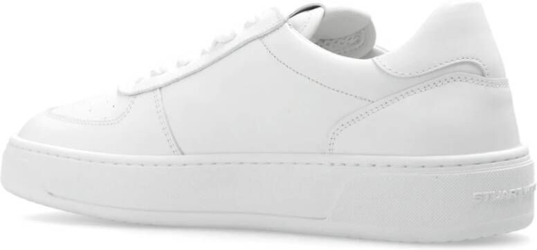 Stuart Weitzman Sneakers SW COURTSIDE MONOGRAM SNEAKER in wit - Foto 4