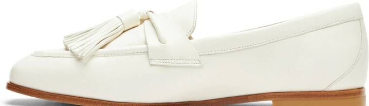 Stuart Weitzman Tassel Loafer Beige Dames