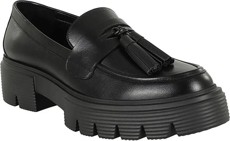 Stuart Weitzman Tassel Loafer Black Dames