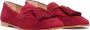 Stuart Weitzman Tassel Loafer met Houten Zool Red Dames - Thumbnail 2