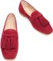 Stuart Weitzman Tassel Loafer met Houten Zool Red Dames - Thumbnail 4