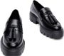 Stuart Weitzman Tassel Loafer met Lug Sole Black Dames - Thumbnail 4