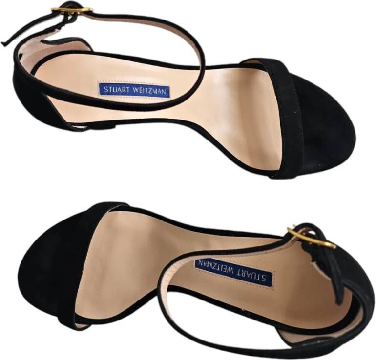 Stuart Weitzman Tijdloze Nearlynude S2206 Sandalen Black Dames