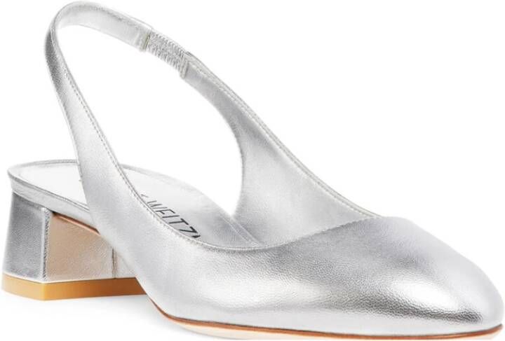 Stuart Weitzman Tijdloze Slingback met Ronde Neus Gray Dames