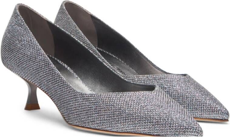 Stuart Weitzman V-Cut Pointed-Toe Pump Gray Dames