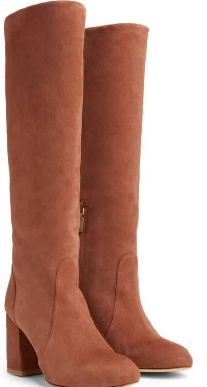 Stuart Weitzman Veelzijdige Kniehoge Slouch Laars Brown Dames