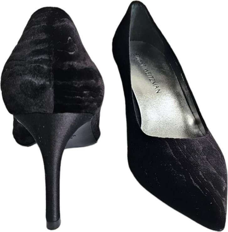 Stuart Weitzman Velvet Tessa Pumps Black Dames