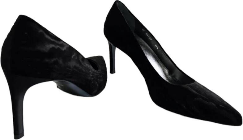 Stuart Weitzman Velvet Tessa Pumps Black Dames