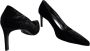 Stuart Weitzman Velvet Tessa Pumps Black Dames - Thumbnail 4