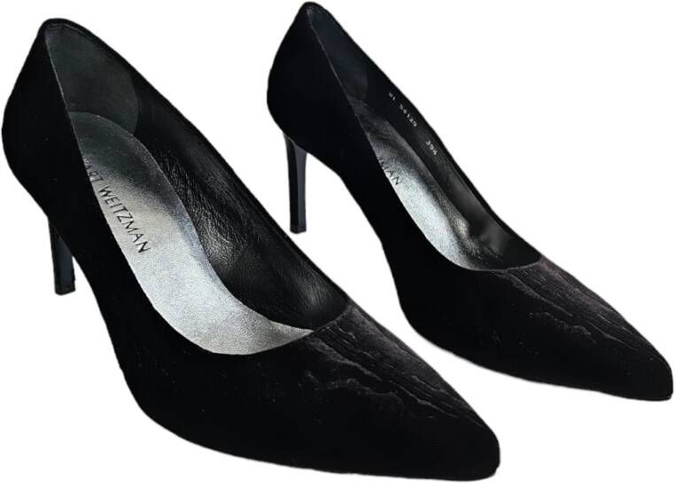 Stuart Weitzman Velvet Tessa Pumps Black Dames