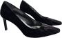 Stuart Weitzman Velvet Tessa Pumps Black Dames - Thumbnail 6