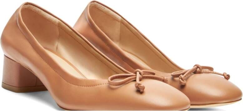 Stuart Weitzman Verhoogde Ballet Pump Schoen Beige Dames