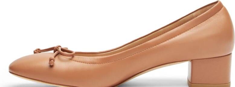 Stuart Weitzman Verhoogde Ballet Pump Schoen Beige Dames