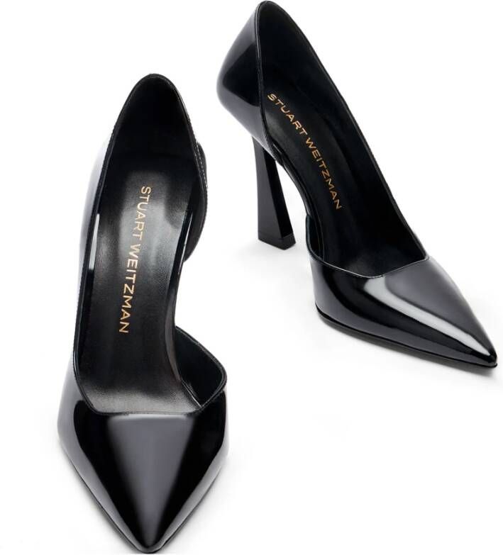 Stuart Weitzman Vinnie 100 Dorsay Pump Black Dames