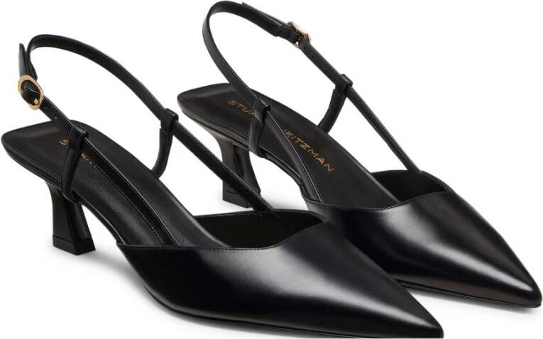 Stuart Weitzman Vinnie 50 Slingback Black Dames