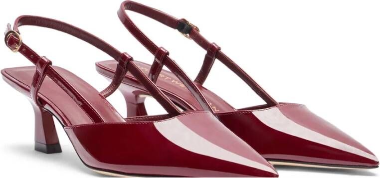 Stuart Weitzman Vinnie 50 Slingback Red Dames