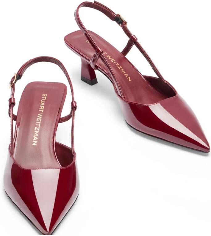 Stuart Weitzman Vinnie 50 Slingback Red Dames