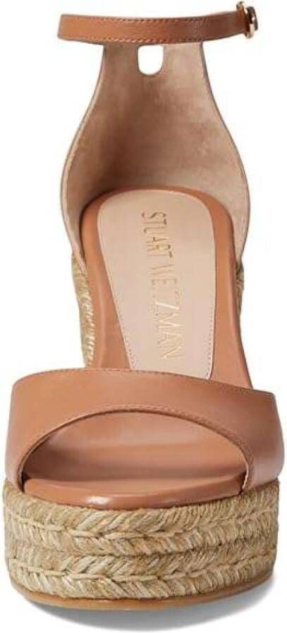 Stuart Weitzman Wig Espadrilles met Stijl Brown Dames